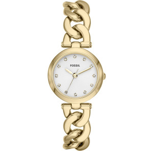 Correa de reloj Fossil ES3391 Acero inoxidable Chapado en oro 12mm